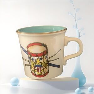 Vintage Taylor International Drum and Eagle Fife Coffee Cup Mug Made in USA